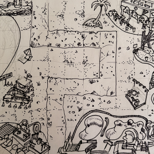 Venice grid map sketch